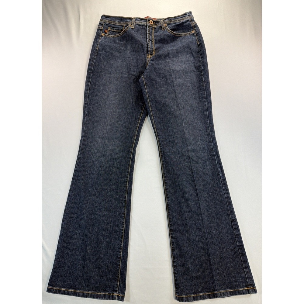 Jeanstar Belle Flare Jeans Womens Size 12 Medium Wash Blue Denim Mid Rise